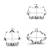 3D 3pcs/set Kitchen Cake Mould Blessing Frame Wedding Stainless Steel-kitchen-Pocket Outdoor-Pocket Outdoor