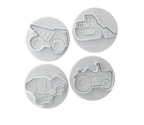 3D 4 pcs vehicles cookie cutter cupcake pastry DIY-kitchen-Pocket Outdoor-Pocket Outdoor