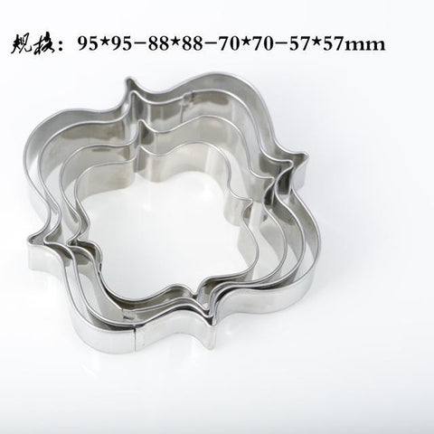 3D 4pcs/set European Wedding Frame Metal Cookie Cutters-kitchen-Pocket Outdoor-A-Pocket Outdoor