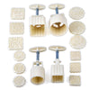 3D 50g and 100g Moon Cake Moulds Hand Pressure Round & Square DIY Biscuits Molds Cookie Cutters Set-kitchen-Pocket Outdoor-Pocket Outdoor