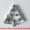 3D Giant Extra Large 1 PC Christmas Cookie Cutter Stainless Steel-kitchen-Pocket Outdoor-Christmas Tree-Pocket Outdoor