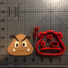 Cute Custom Made 3D Printed Game Super Mario Fondant Cupcake Cup Cookie Cutters-kitchen-Pocket Outdoor-goomba 2 inch-Pocket Outdoor