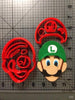 Cute Custom Made 3D Printed Game Super Mario Fondant Cupcake Cup Cookie Cutters-kitchen-Pocket Outdoor-luigi 5 inch-Pocket Outdoor