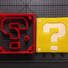 Cute Custom Made 3D Printed Game Super Mario Fondant Cupcake Cup Cookie Cutters-kitchen-Pocket Outdoor-question block 4inch-Pocket Outdoor