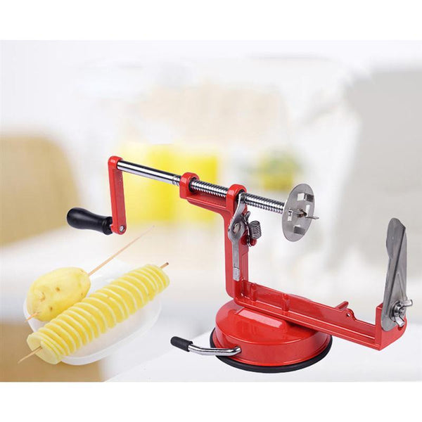 3 In 1 Tornado Potato Spiral Cutter Vegetable Manual Twister Curly
