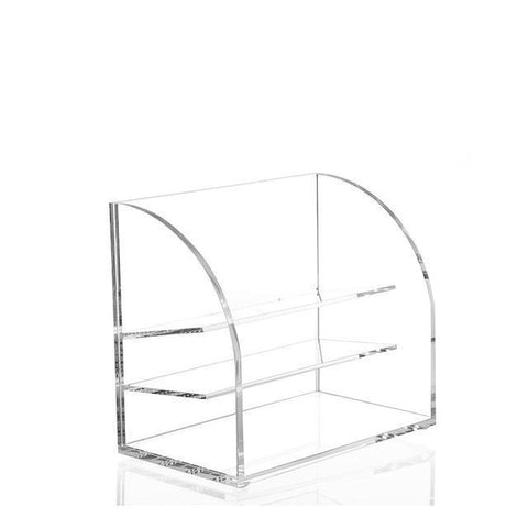 Multi-layer lipstick box Acrylic lipstick holder-storage organizer-Pocket Outdoor-Transparent 3-Pocket Outdoor