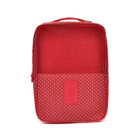 Printing patterns shoes bag storage box for travel-storage organizer-Pocket Outdoor-Red-Pocket Outdoor