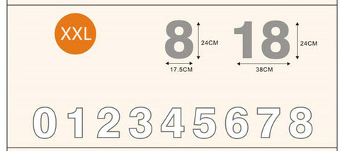 Plastic Acylic Number Cake Mold-PocketOutdoor2-Number( XXL)-PocketOutdoor