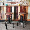Stool with rustic background