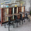 Stools in cafe bar