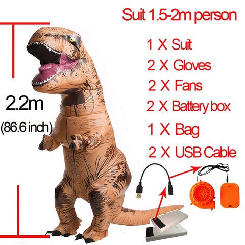 Kids Inflatable Dinosaur Costume - T-Rex-PocketOutdoor-PocketOutdoor