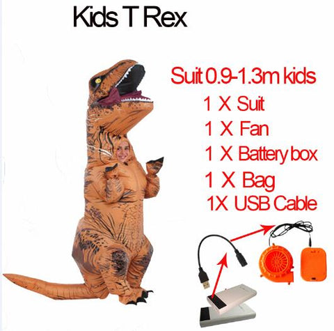 Kids Inflatable Dinosaur Costume - T-Rex-PocketOutdoor-Kids T Rex-L-PocketOutdoor