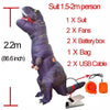 Kids Inflatable Dinosaur Costume - T-Rex-PocketOutdoor-Purple t rex-L-PocketOutdoor