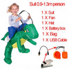Kids Inflatable Dinosaur Costume - T-Rex-PocketOutdoor-Kids Green Dinosaur-L-PocketOutdoor