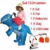 Kids Inflatable Dinosaur Costume - T-Rex-PocketOutdoor-Blue Adult Dinosaur-L-PocketOutdoor