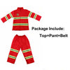 Kids Firefighter Costume-PocketOutdoor-Red-3T-PocketOutdoor