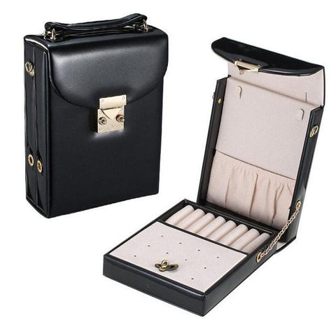 PU leather Jewelry Packaging Stud Earrings & rings-Pocket Outdoor-Black-Pocket Outdoor