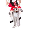 Ride on Me Mascot Costume Wolf