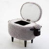 Washable Stool with Storage: Sheep Edition-sofa-Pocket Outdoor-Grey storage box-Pocket Outdoor
