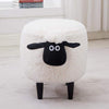 Washable Stool with Storage: Sheep Edition-sofa-Pocket Outdoor-White no box washable-Pocket Outdoor