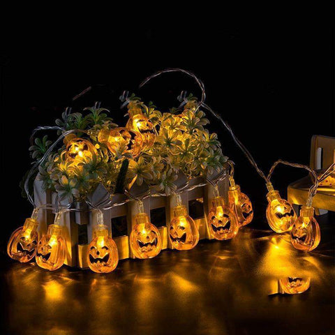 10 LED 1.8M Halloween Decor Pumpkins/Ghost/Spider/Skull LED String-light-Pocket Outdoor-Pocket Outdoor
