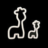 2pcs/set Mummy & Baby Giraffe Decoration Cookie Cutter Shape-kitchen-Pocket Outdoor-Pocket Outdoor
