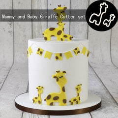 2pcs/set Mummy & Baby Giraffe Decoration Cookie Cutter Shape-kitchen-Pocket Outdoor-Pocket Outdoor