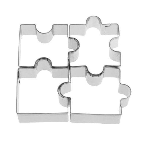 3D 4pcs Stainless Steel Puzzle Cookie Cutter-kitchen-Pocket Outdoor-Pocket Outdoor