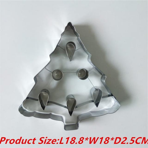 3D Giant Extra Large 1 PC Christmas Cookie Cutter Stainless Steel-kitchen-Pocket Outdoor-Christmas Tree-Pocket Outdoor
