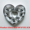3D Giant Extra Large 1 PC Christmas Cookie Cutter Stainless Steel-kitchen-Pocket Outdoor-Large Heart-Pocket Outdoor