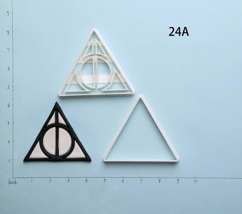 3D Printed Harry Potter Deathly Hallows Series Custom Made Cookie Cutter Set-kitchen-Pocket Outdoor-Deathly hallows 3 inch-Pocket Outdoor
