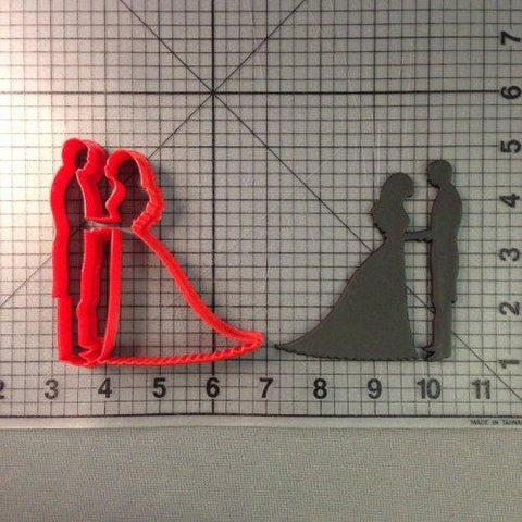 3D Printed Wedding Bride Proposal Fondant Cupcake Top Made 3D Printed Cookie Cutter Set Kitchen Accessories Cake Decorating Tools Baking-kitchen-Pocket Outdoor-wedding 2 inch-Pocket Outdoor
