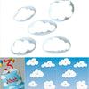 5PC Cloud Plastic Fondant Cookie Cutter-kitchen-Pocket Outdoor-Pocket Outdoor
