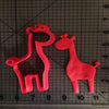 Custom Made 3D Printed Animal Lion Zebra Giraffe Cookie Cutter Set-kitchen-Pocket Outdoor-giraffe 2 inch 1-Pocket Outdoor