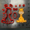 Custom Made 3D Printed Animal Lion Zebra Giraffe Cookie Cutter Set-kitchen-Pocket Outdoor-giraffe 3 inch-Pocket Outdoor