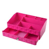 Double layer makeup organizer box multi-functional-storage organizer-Pocket Outdoor-Rose red-China-Pocket Outdoor