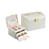 High quality PU Leather Jewelry box Organizer-storage organizer-Pocket Outdoor-White-Pocket Outdoor
