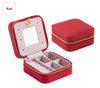 Mini Travel jewelry box-storage organizer-Pocket Outdoor-Red-Pocket Outdoor