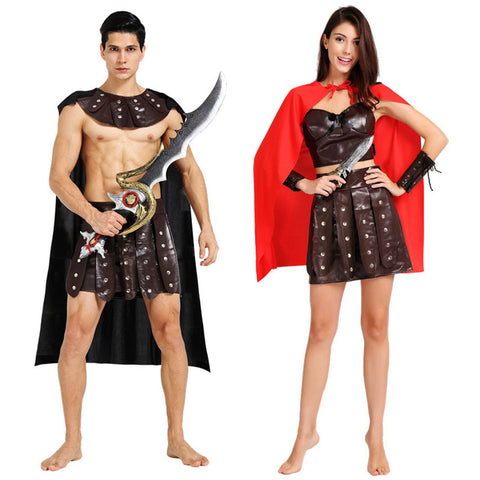 Spartan Couple Costume - Ancient Greece-Costume-PocketOutdoor-PocketOutdoor