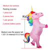 Inflatable Unicorn Costume-Medium Kid Rainbow-One Size-PocketOutdoor