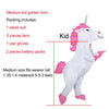 Inflatable Unicorn Costume-Medium Kid Silver Ho-One Size-PocketOutdoor