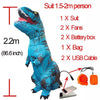 Kids Inflatable Dinosaur Costume - T-Rex-PocketOutdoor-Blue t rex-L-PocketOutdoor