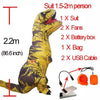 Kids Inflatable Dinosaur Costume - T-Rex-PocketOutdoor-Yellow t rex-L-PocketOutdoor