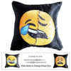 Reversible Emoji Sequin Mermaid Pillow Cover-Emoji-Pocket Outdoor-Laugh and cry-Pocket Outdoor