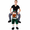 Ride on Me Mascot Costumes Carry Back-Costume-Pocket Outdoor-Big beard-One Size-Pocket Outdoor