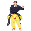 Ride on Me Mascot Costumes Carry Back-Costume-Pocket Outdoor-Chick-One Size-Pocket Outdoor