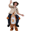Ride on Me Mascot Costumes Carry Back-Costume-Pocket Outdoor-Kangaroo-One Size-Pocket Outdoor
