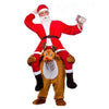 Ride on Me Mascot Costumes Carry Back-Costume-Pocket Outdoor-Reindeer-One Size-Pocket Outdoor
