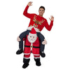 Ride on Me Mascot Costumes Carry Back-Costume-Pocket Outdoor-Santa Claus 1-One Size-Pocket Outdoor