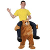 Ride on Me Mascot Costumes Carry Back-Costume-Pocket Outdoor-Teddy bear-One Size-Pocket Outdoor